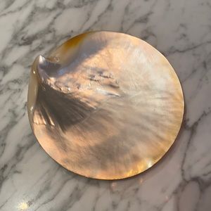 Golden Mother of Pearl Trinket Dish/ Soap Dish